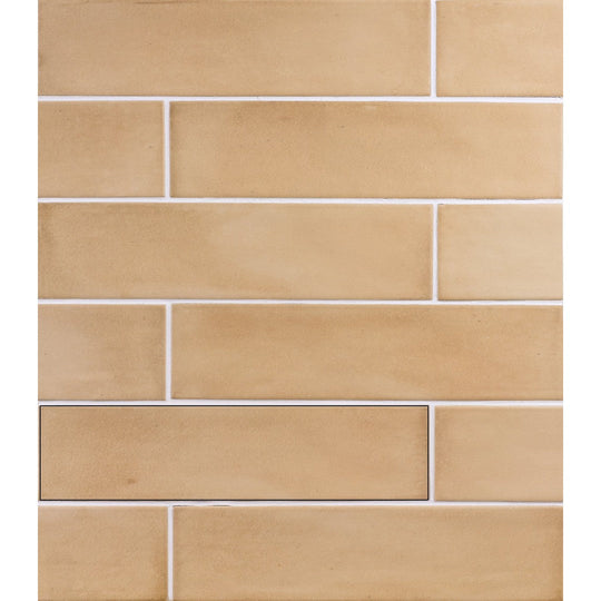 Ottimo Clay 2.5" x 10" Matte Porcelain Tile