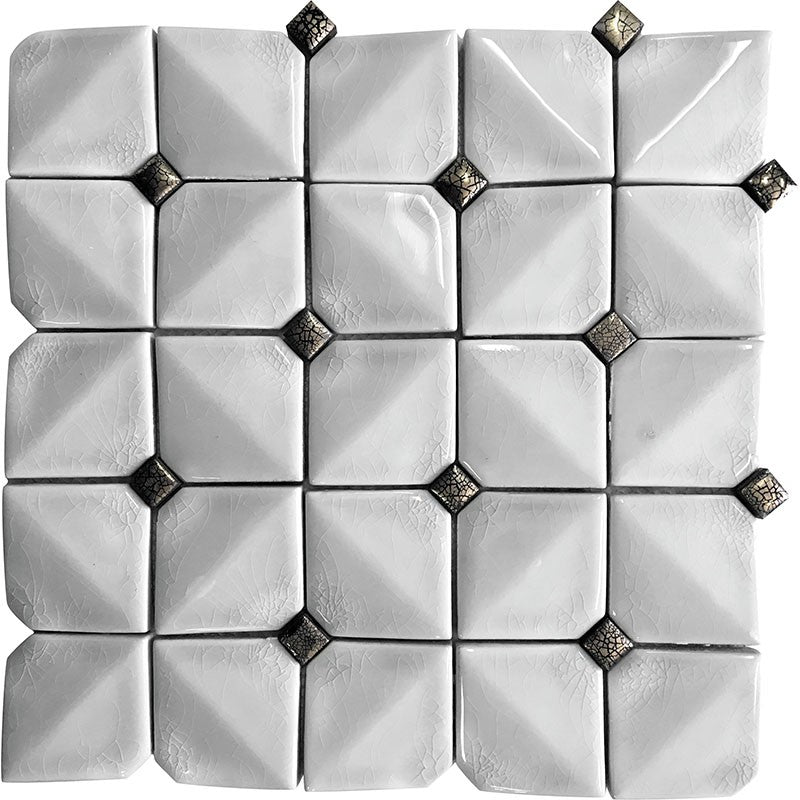 MiR Ceramique 12" x 12" Glossy Ceramic Mosaic