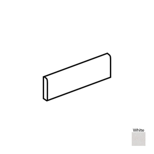 Daltile-Cohesion-3-x-24-Matte-Porcelain-Bullnose-White