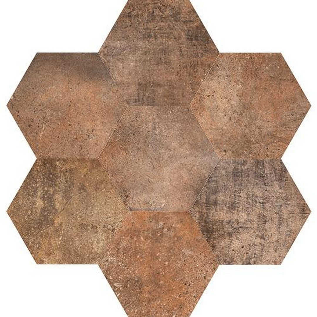 Tesoro 8.5" x 9.75" Abadia Pressed Matte Porcelain Hexagon Tile