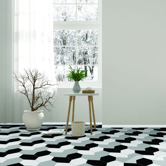 Tesoro-6.5-x-13-Kayak-Pressed-Elongated-Hex-Porcelain-Tile-Black