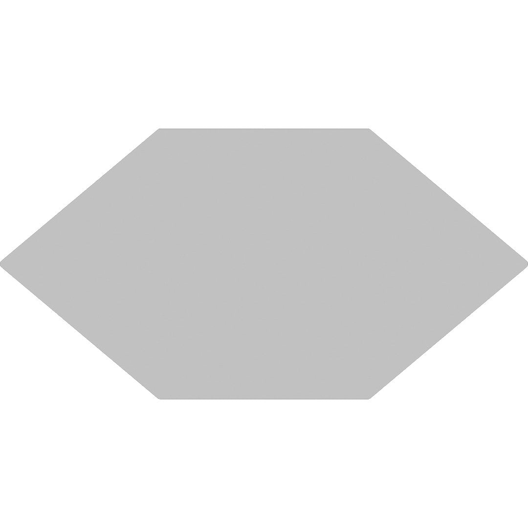 Tesoro 6.5" x 13" Kayak Pressed Elongated Hex Porcelain Tile