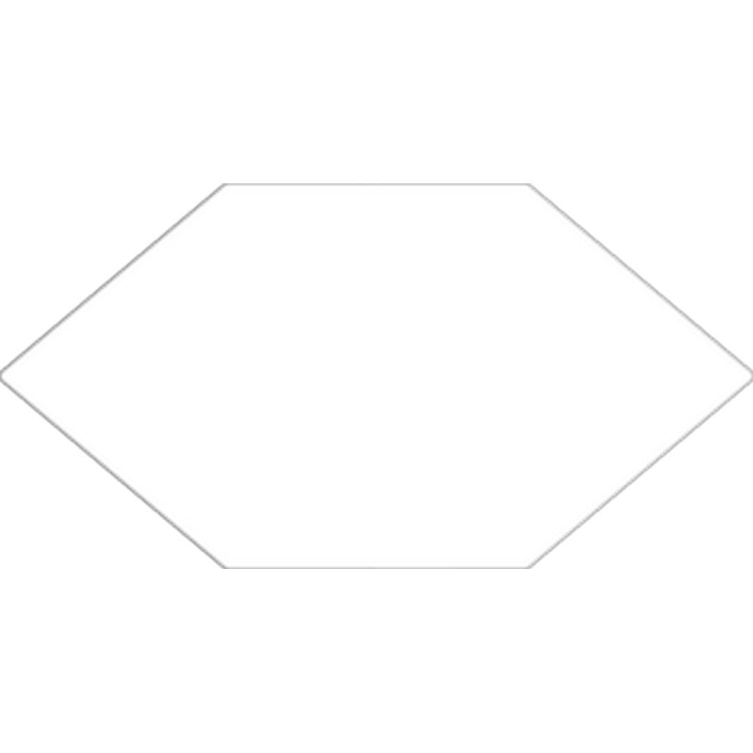 Tesoro 6.5" x 13" Kayak Pressed Elongated Hex Porcelain Tile