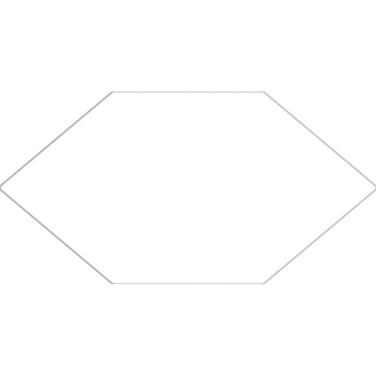 Tesoro 6.5" x 13" Kayak Pressed Elongated Hex Porcelain Tile