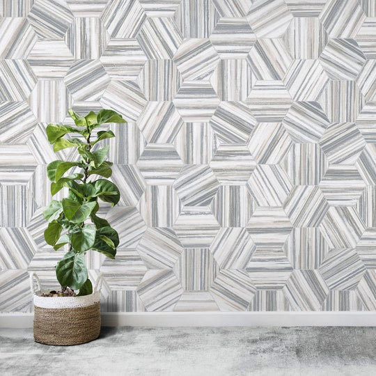 Tesoro-8.5-x-9.75-Flow-Pressed-Modern-Marble-Look-Hexagon-Porcelain-Tile-Grey