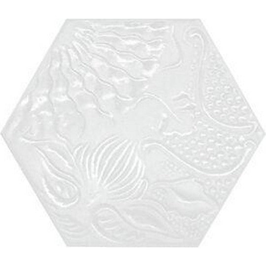 Tesoro 8.5" x 9.75" Gaudi Pressed Embossed Hexagon Porcelain Tile