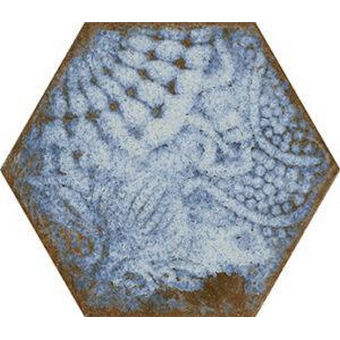 Tesoro 8.5" x 9.75" Gaudi Pressed Embossed Hexagon Porcelain Tile