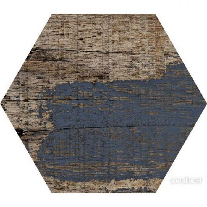 Tesoro 8.5" x 9.75" Gauguin Pressed Textured Hexagon Porcelain Tile