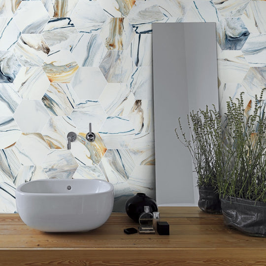 Tesoro-8.5-x-9.75-Marmaris-Pressed-Hexagon-Glazed-Porcelain-Tile-Sunset