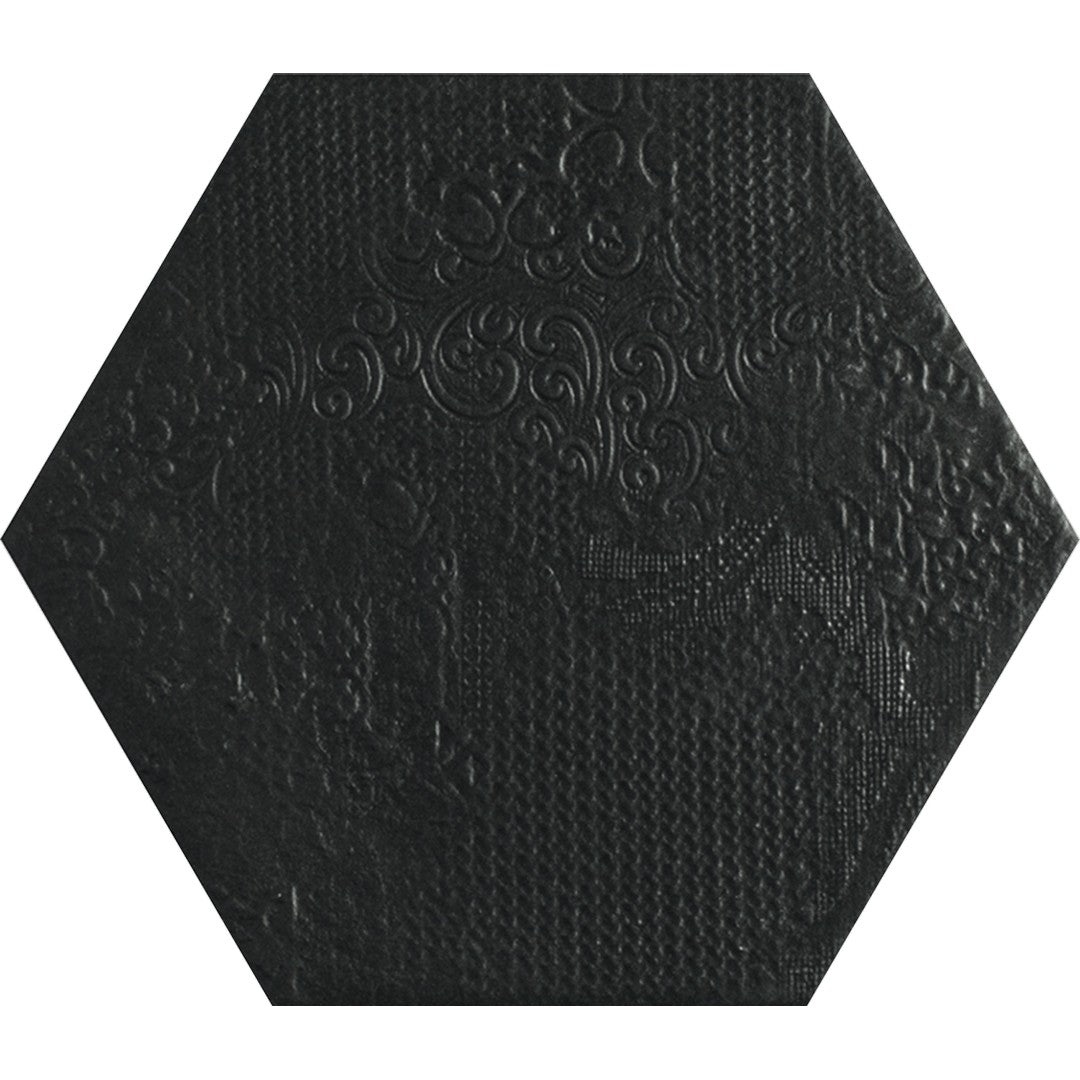 Tesoro 8.5" x 9.75" Milano Pressed Embossed Hexagon Porcelain Tile