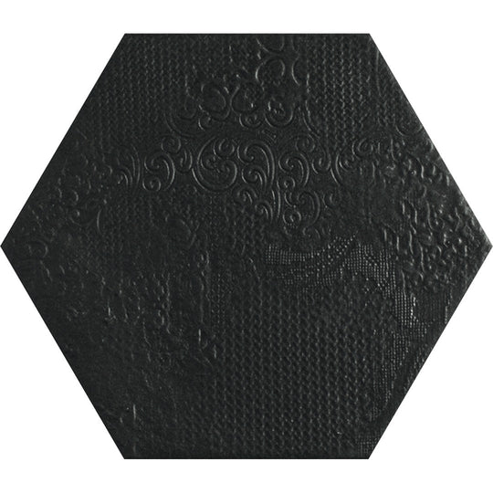 Tesoro 8.5" x 9.75" Milano Pressed Embossed Hexagon Porcelain Tile