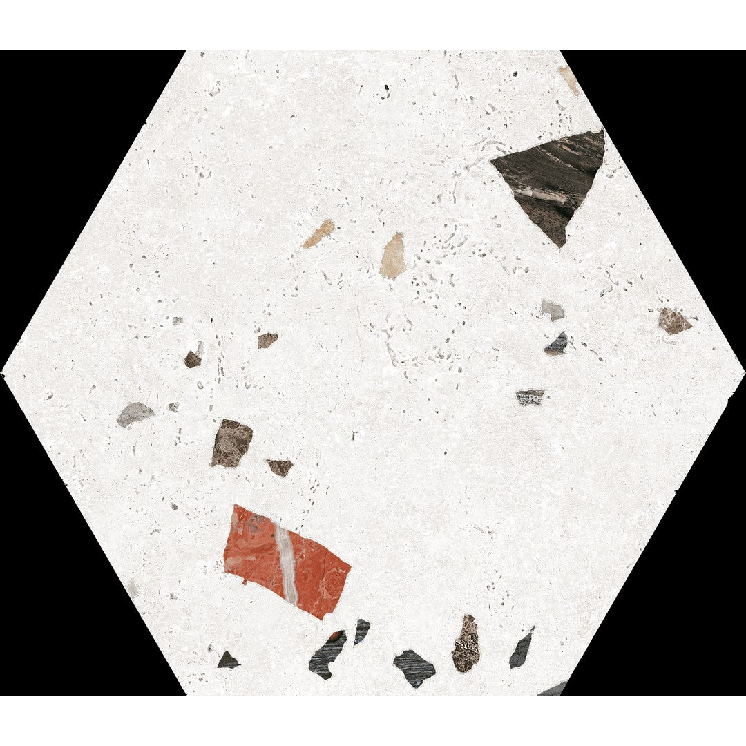 Tesoro 8.5" x 9.75" Sonar Pressed Matte Porcelain Hexagon Tile