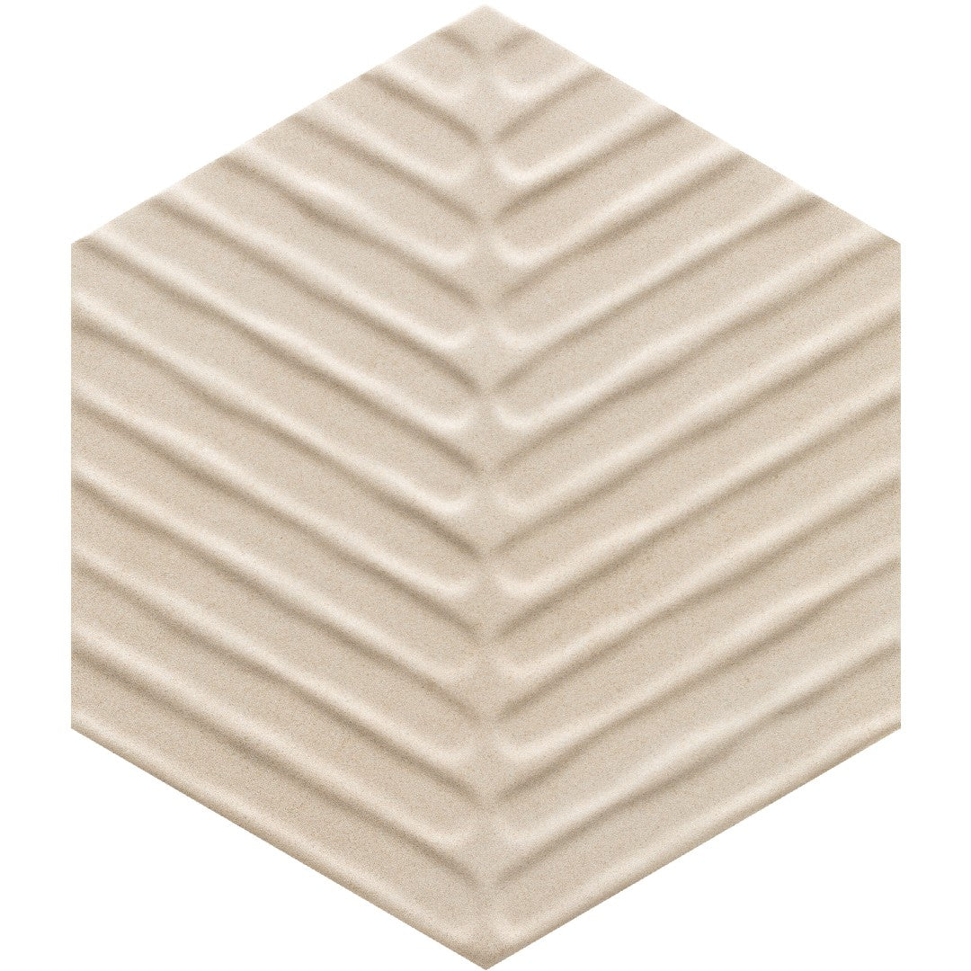 Crossville 8" x 8" Cotto Moderno Matte Porcelain Chevron Hexagon Tile