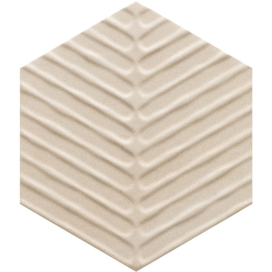 Crossville 8" x 8" Cotto Moderno Matte Porcelain Chevron Hexagon Tile