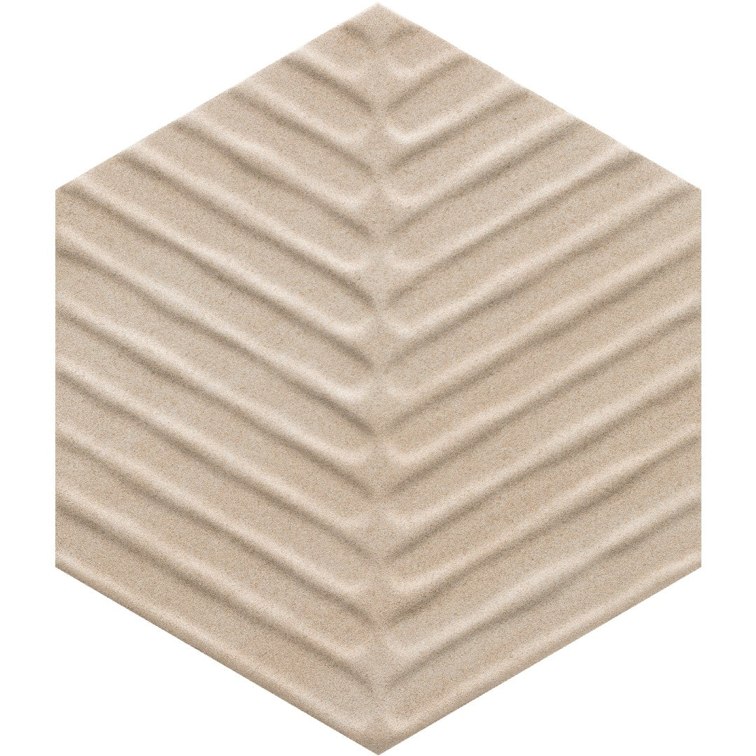 Crossville 8" x 8" Cotto Moderno Matte Porcelain Chevron Hexagon Tile