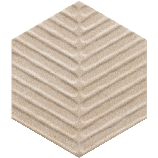 Crossville 8" x 8" Cotto Moderno Matte Porcelain Chevron Hexagon Tile