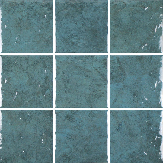 Tesoro 6" x 6" Reef Glossy Glass Tile