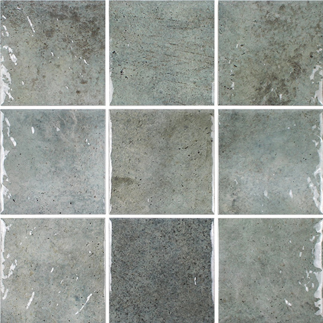 Tesoro 6" x 6" Waterplace Glossy Ceramic Tile