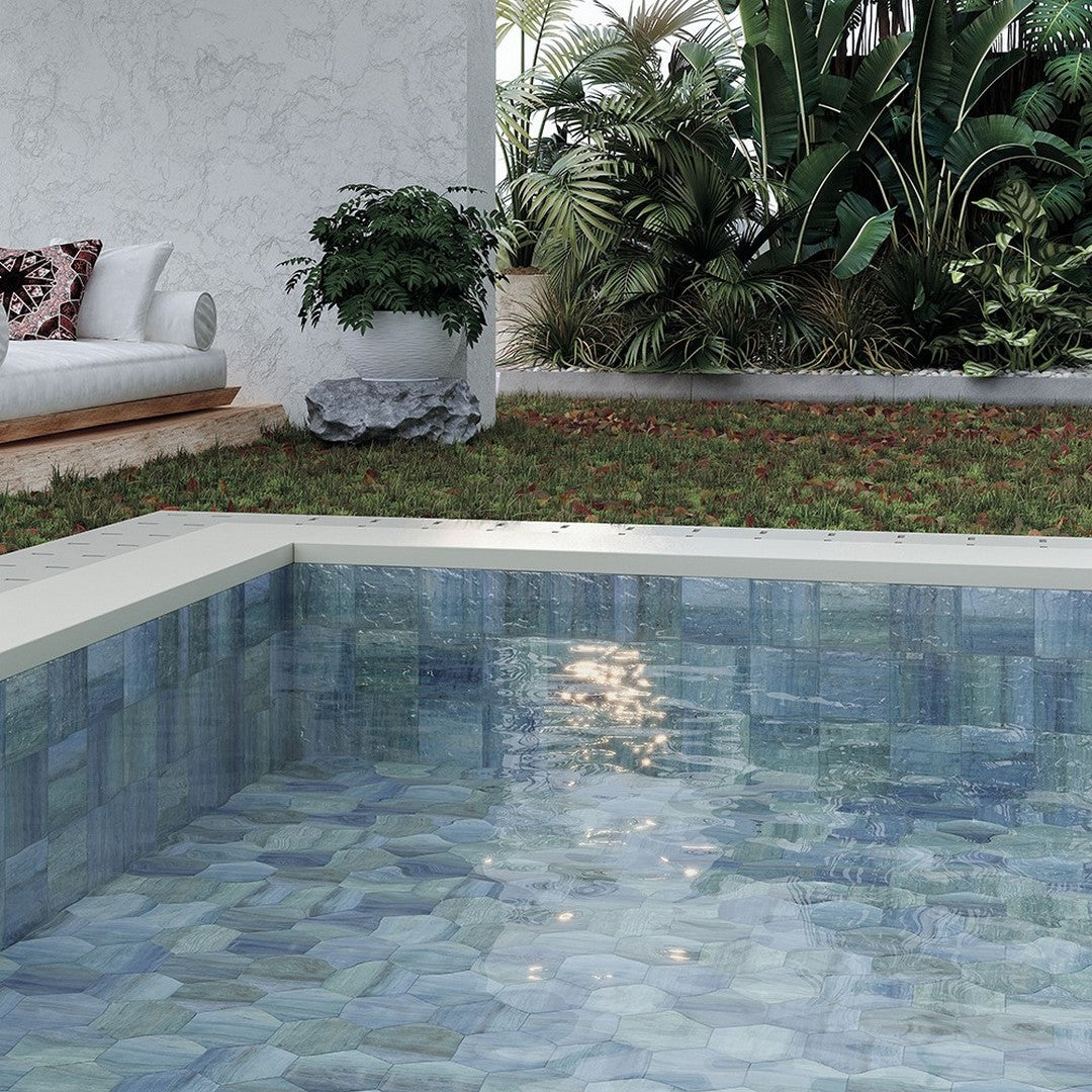 Tesoro-6-x-6-Waterplace-Glossy-Ceramic-Tile-Java