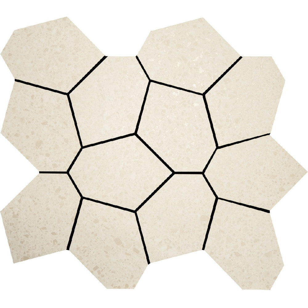 Crossville 13" x 15" Alaska Unpolished Porcelain Polygon Mosaic