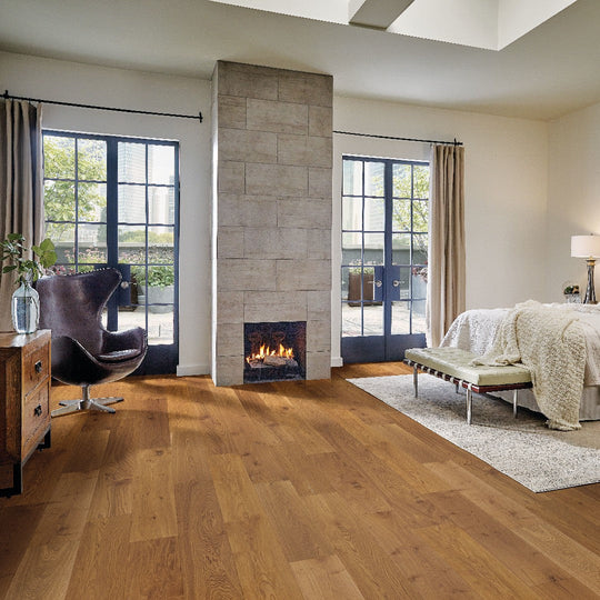 Crossville-7.5-Bacova-Low-Gloss-&-Wire-Brushed-Engineered-Hardwood-Plank-White-Oak-Copper-Penny