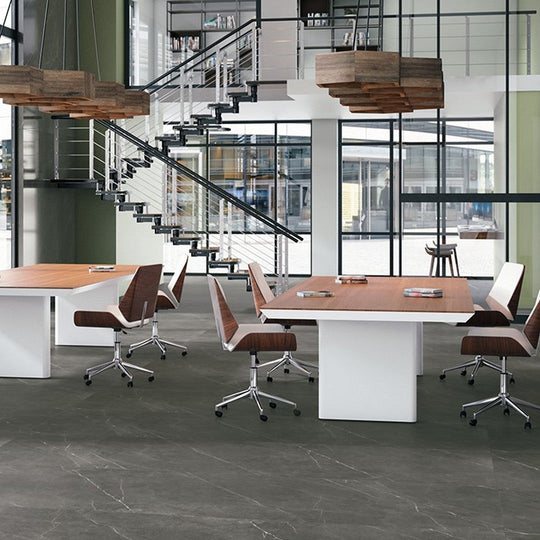 Crossville-39.4-x-118.1-I-Naturali-Bush-Hammered-Porcelain-Panel-Pietra-Gray