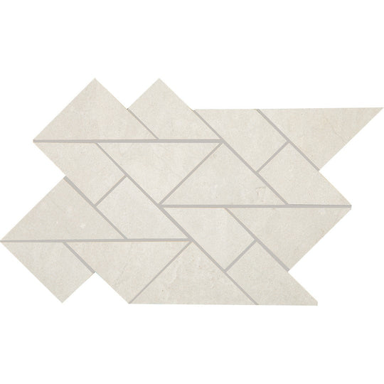 Crossville 8.5" x 14.6" Portugal Unpolished Multi-Shaped Porcelain Mosaic
