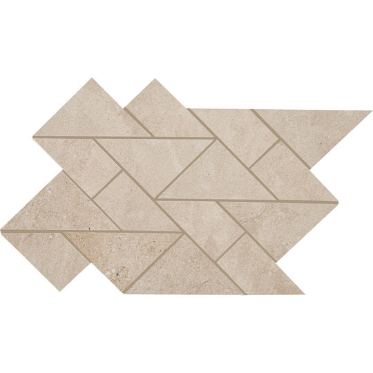 Crossville 8.5" x 14.6" Portugal Unpolished Multi-Shaped Porcelain Mosaic