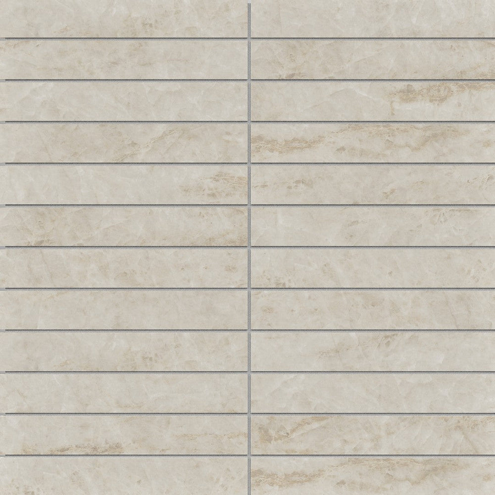 Crossville 11" x 12" Sociale Feather Soft 1x6" Stacked Porcelain Mosaic