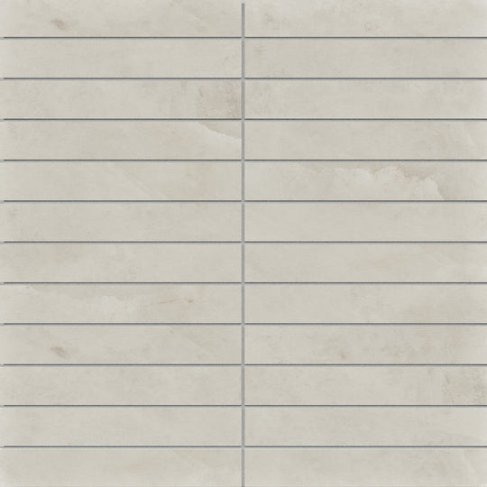 Crossville 11" x 12" Sociale Feather Soft 1x6" Stacked Porcelain Mosaic