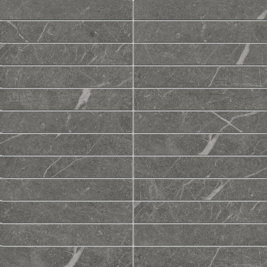 Crossville 11" x 12" Sociale Feather Soft 1x6" Stacked Porcelain Mosaic