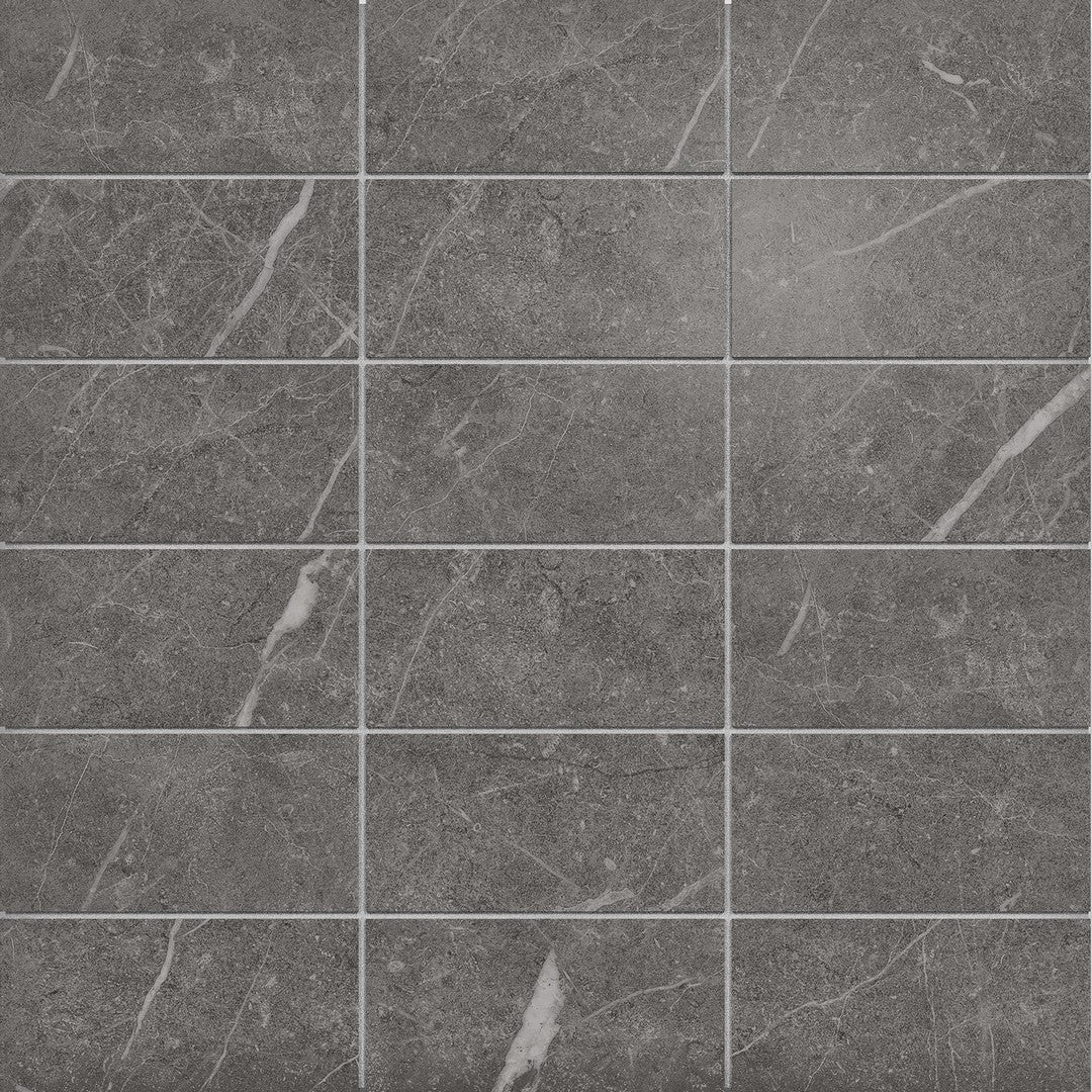 Crossville 12" x 12" Sociale Feather Soft 2x4" Stacked Porcelain Mosaic