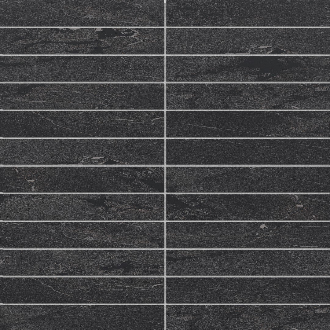 Crossville 11" x 12" Sociale Feather Soft 1x6" Stacked Porcelain Mosaic