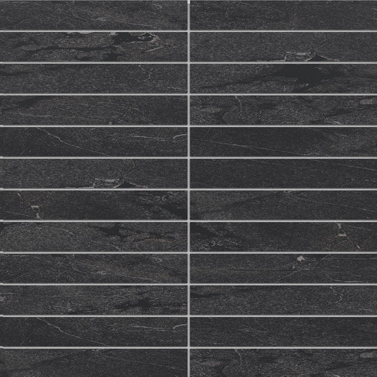 Crossville 11" x 12" Sociale Feather Soft 1x6" Stacked Porcelain Mosaic