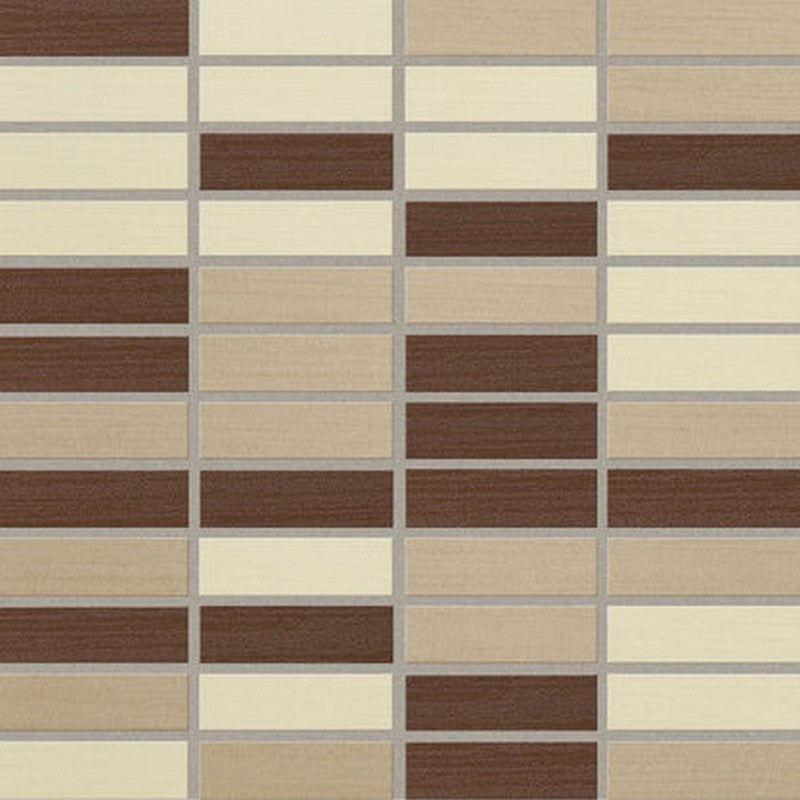 Crossville 12" x 12" Shades 2.0 Semi-Polished 1x3" Stacked Porcelain Mosaic