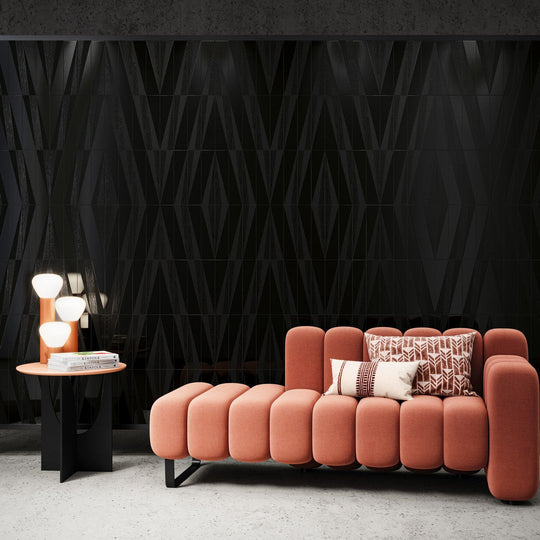 Crossville-3-x-12-Snippet-Gloss-&-Matte-Ceramic-Wall-Tile-Coal-Left