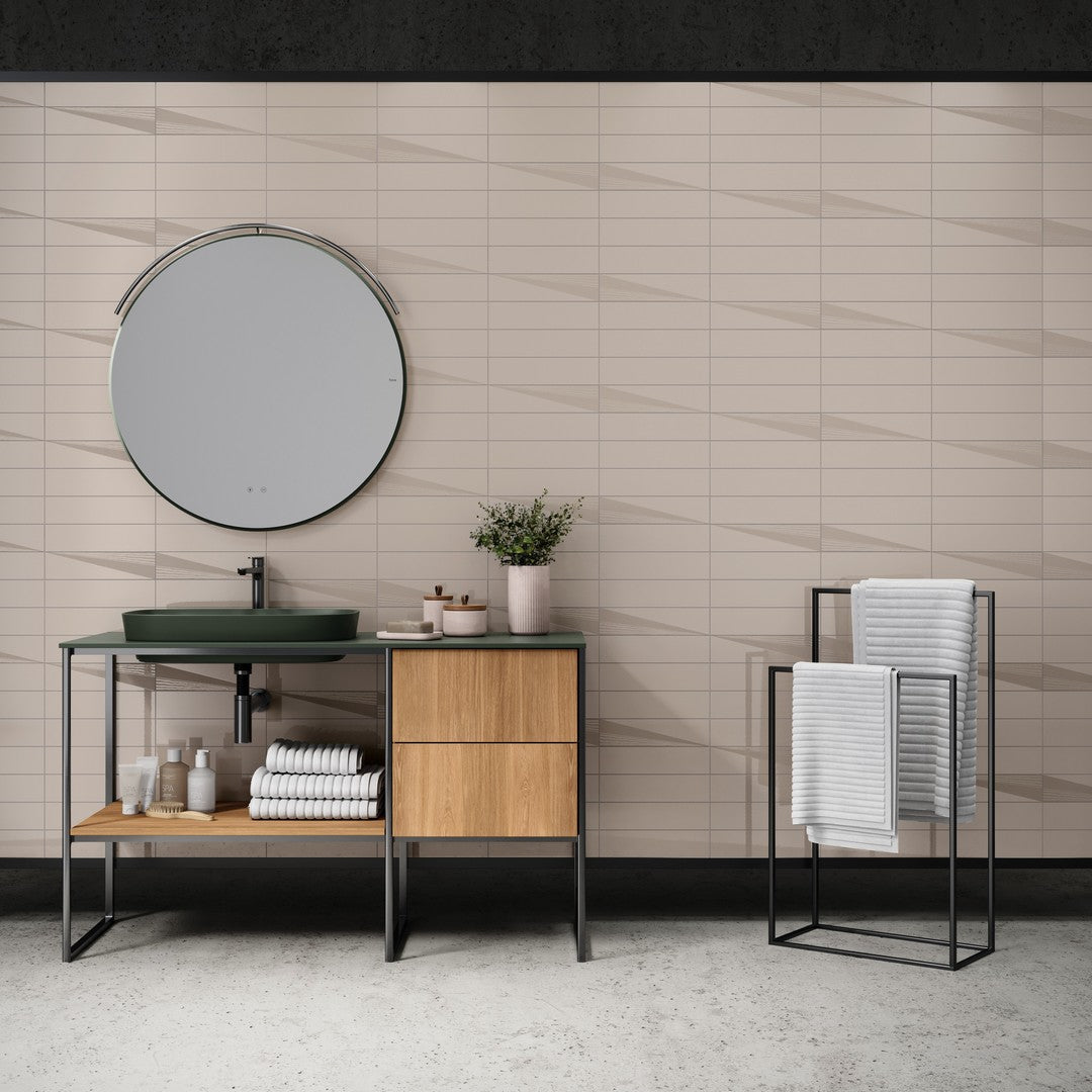 Crossville-3-x-12-Snippet-Gloss-&-Matte-Ceramic-Wall-Tile-Warm-Silver-Left