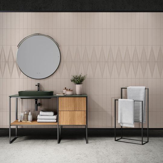 Crossville-3-x-12-Snippet-Gloss-&-Matte-Ceramic-Wall-Tile-Warm-Silver-Left