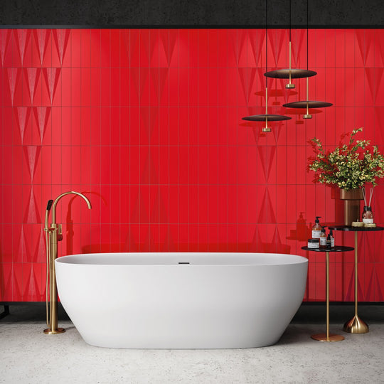 Crossville-3-x-12-Snippet-Gloss-&-Matte-Ceramic-Wall-Tile-Lipstick-Left