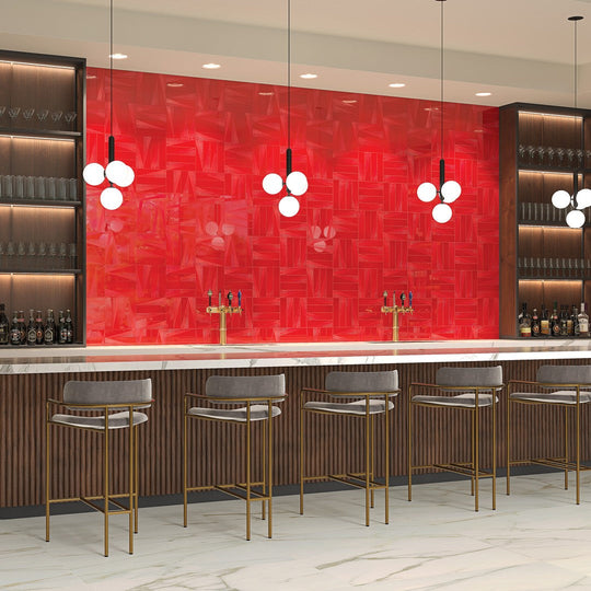 Crossville-3-x-12-Snippet-Gloss-&-Matte-Ceramic-Wall-Tile-Lipstick-Left