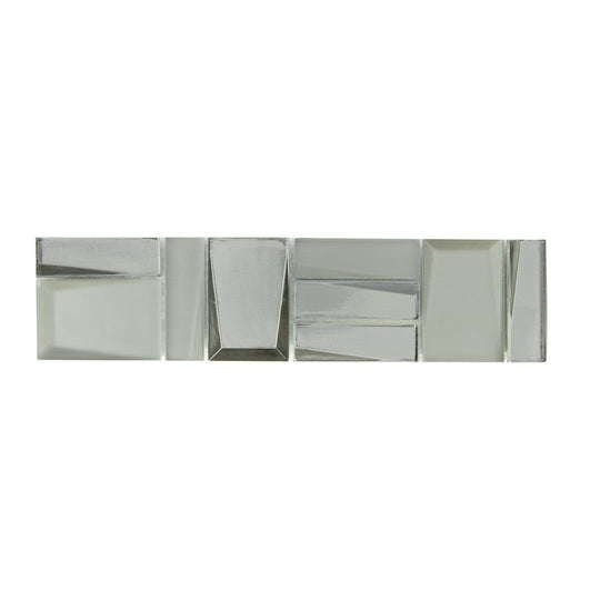 Crossville 3" x 12" Sideview Glass Mixed Glass Accent Bar