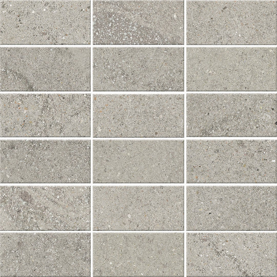 Crossville 12" x 12" Trajectory Unpolished 2x4" Stacked Brick Porcelain Mosaic