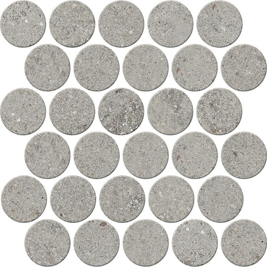 Crossville 14" x 14" Trajectory Unpolished Circle Porcelain Mosaic