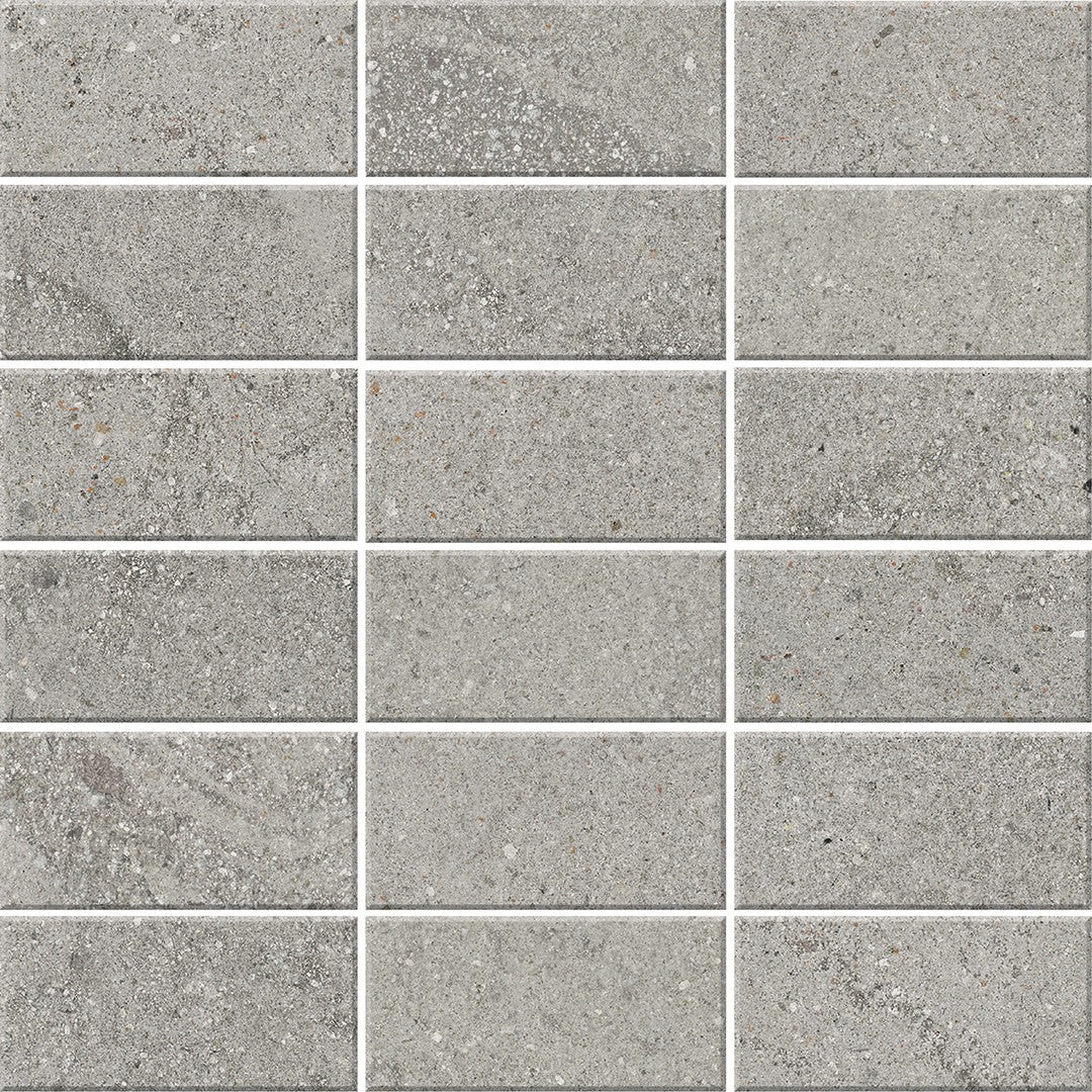 Crossville 12" x 12" Trajectory Unpolished 2x4" Stacked Brick Porcelain Mosaic