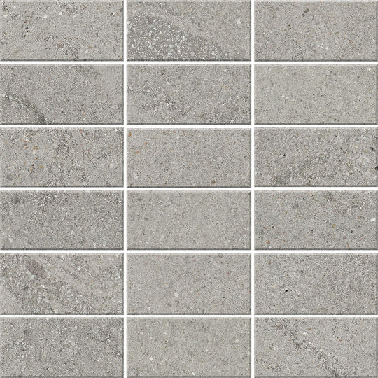 Crossville 12" x 12" Trajectory Unpolished 2x4" Stacked Brick Porcelain Mosaic