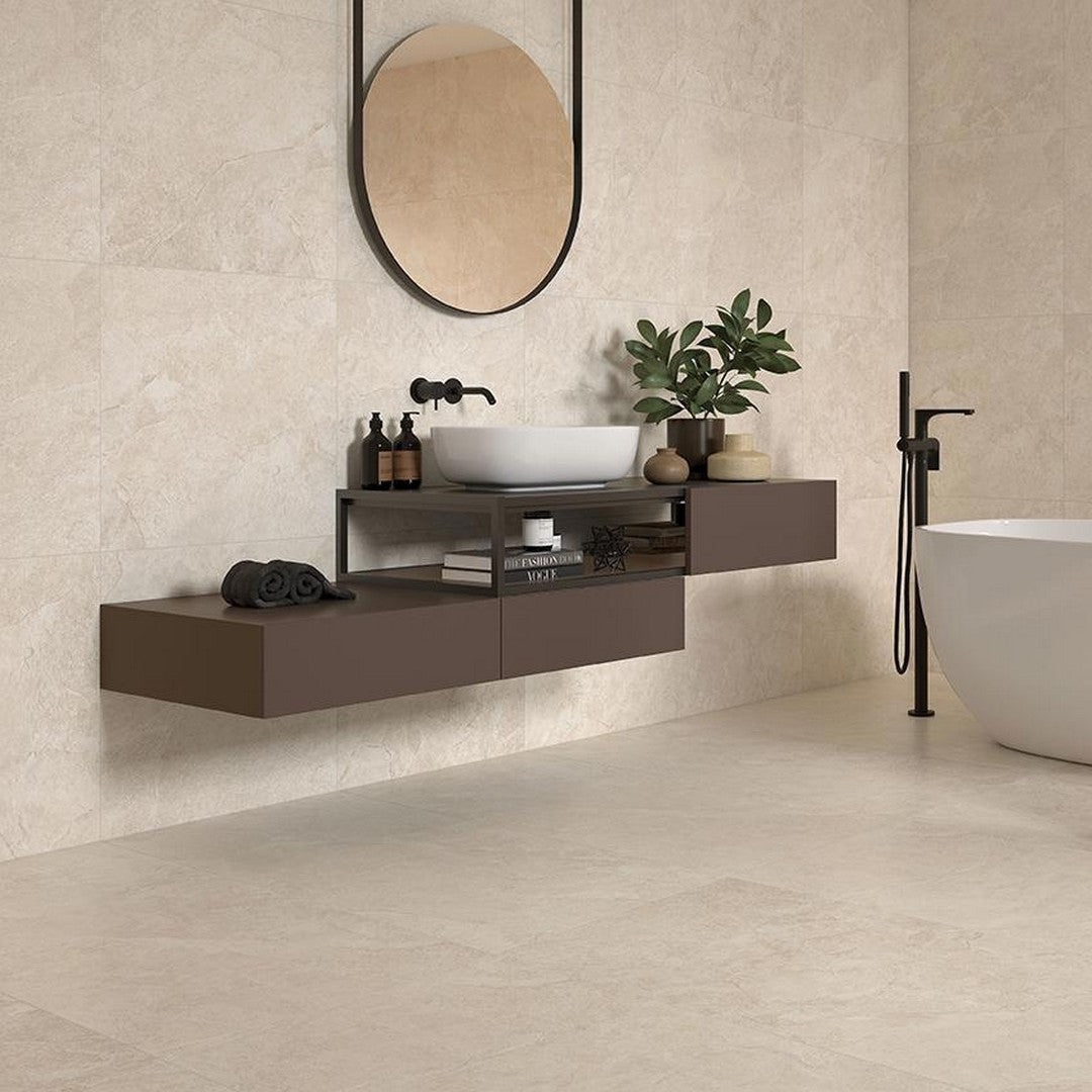 Tesoro-24-x-24-Fratto-Rectified-Matte-Porcelain-Tile-Beige