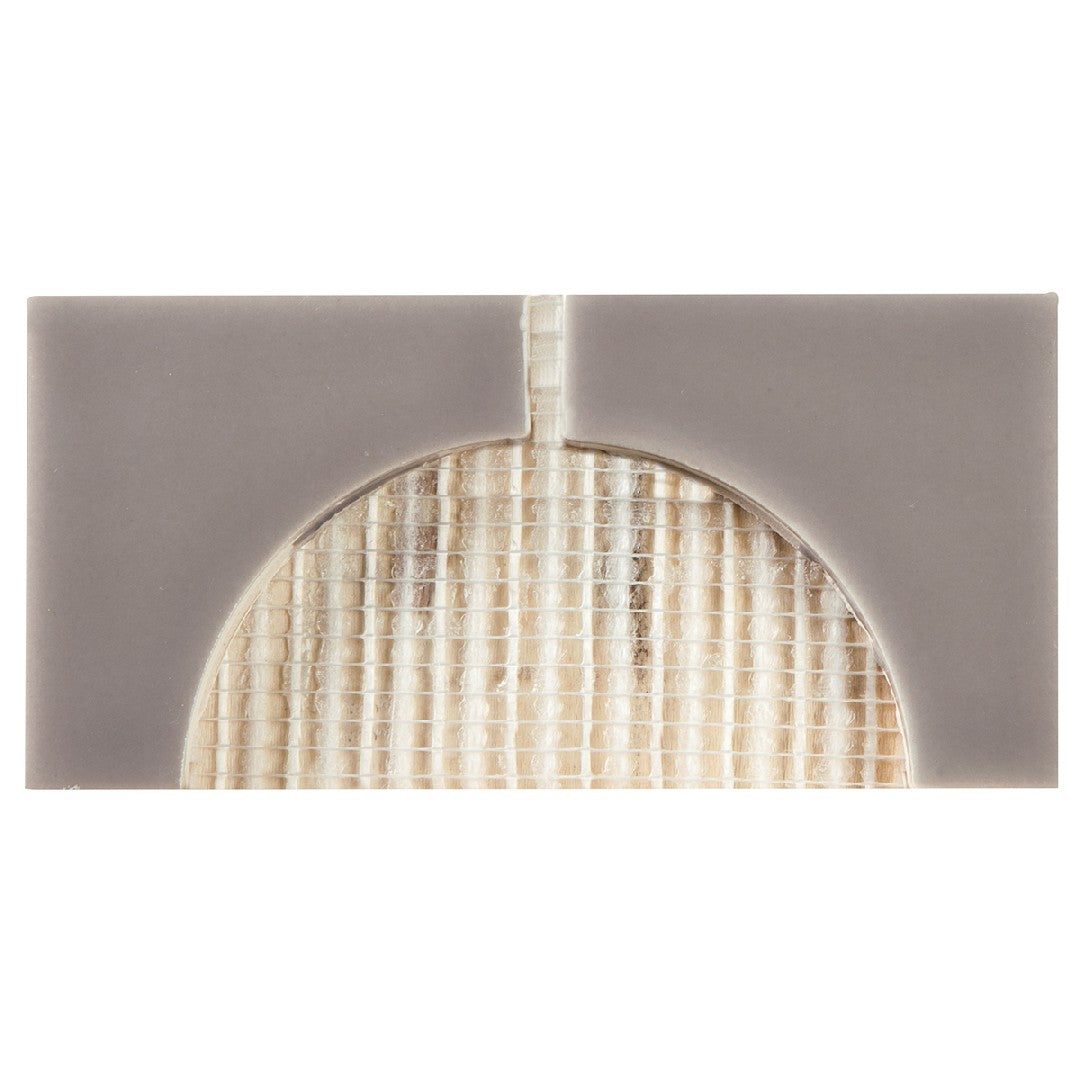 Crossville 3" x 6" Cursive Gloss Ceramic 2" Corner Mosaic