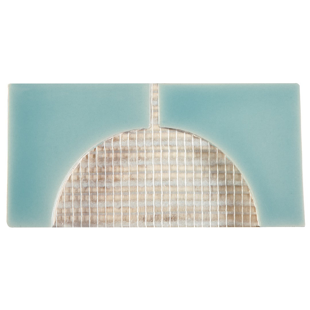 Crossville 3" x 6" Cursive Gloss Ceramic 2" Corner Mosaic