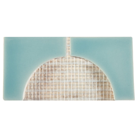 Crossville 3" x 6" Cursive Gloss Ceramic 2" Corner Mosaic