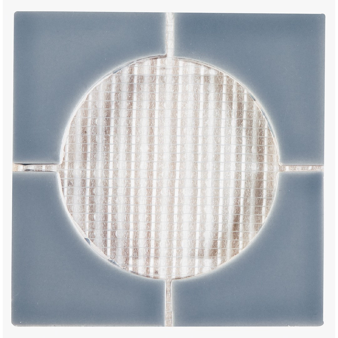 Crossville 6" x 6" Cursive Gloss Ceramic 4" Corner Mosaic